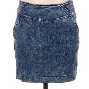 Metropark Denim Blue Pencil Skirt